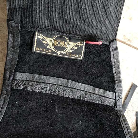 1980s IOU Leather Bodice with Fringe - Picture 11 of 12